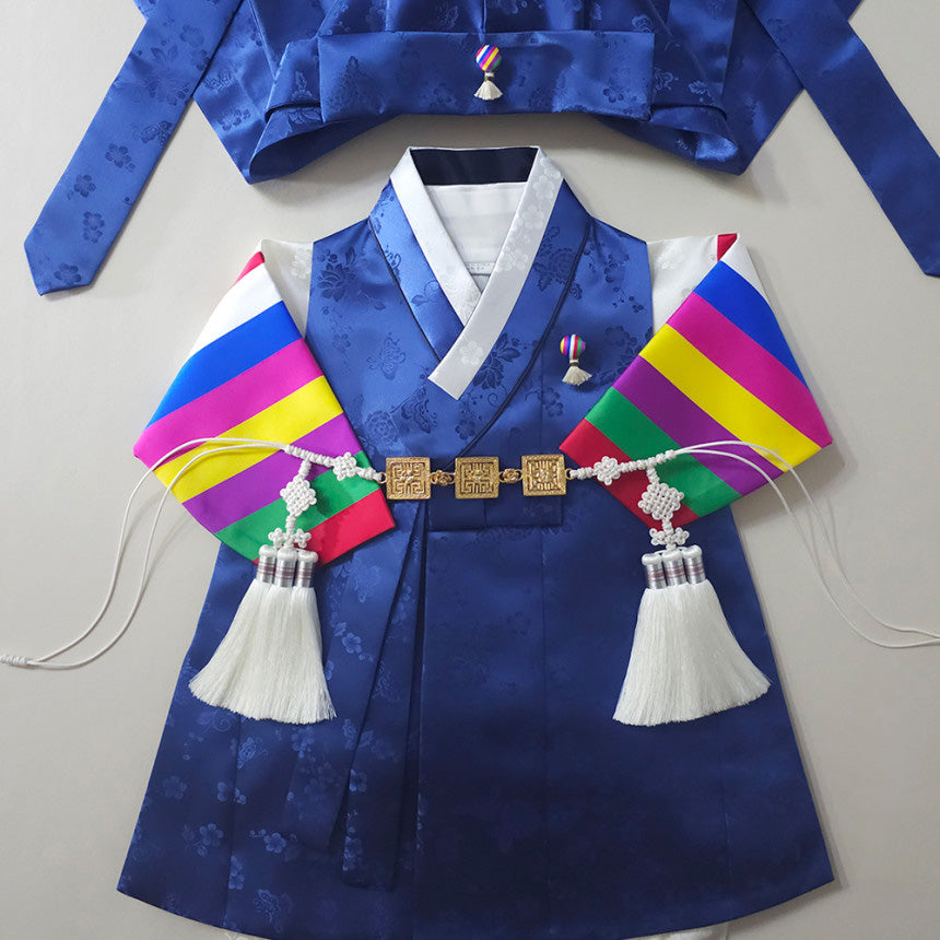 Minjae Saekdong Blue Boy Hanbok (100D-10YR)