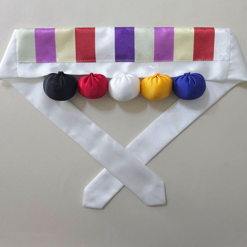 White Saekdong Cushion Belt
