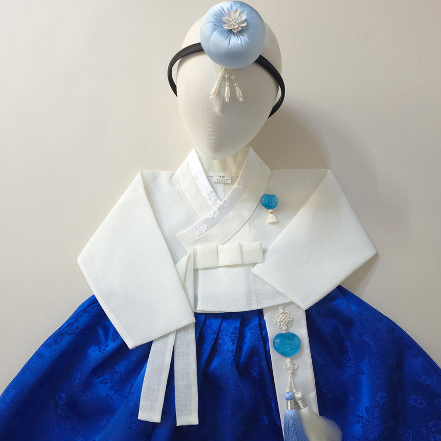 Heejin Blue Skirt Girl Hanbok (100D-15YR)
