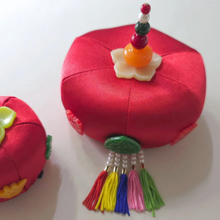Jade Red Jokduri Korean Coronet - Native Korean