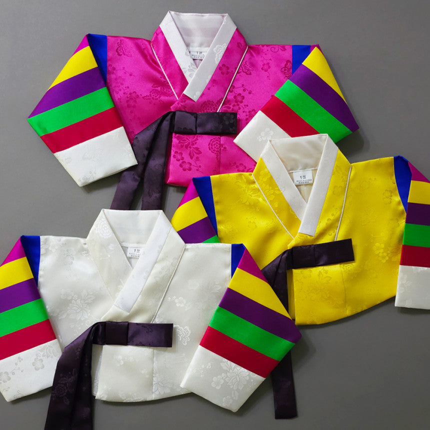 Seunju Saekdong 3 Colors Jeogori - Blue Skirt Girl Hanbok (100D-15YR)