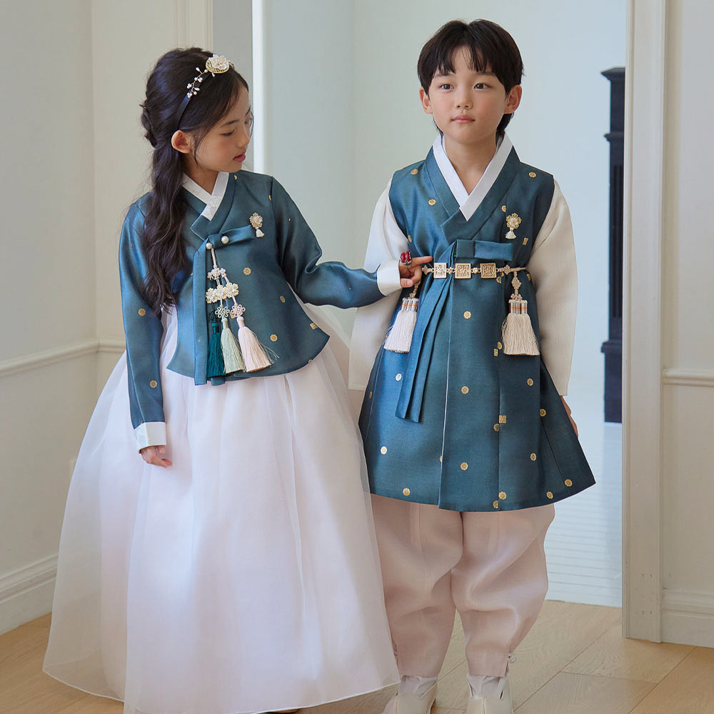 Dowon Teal Boy Hanbok (1-12YR)