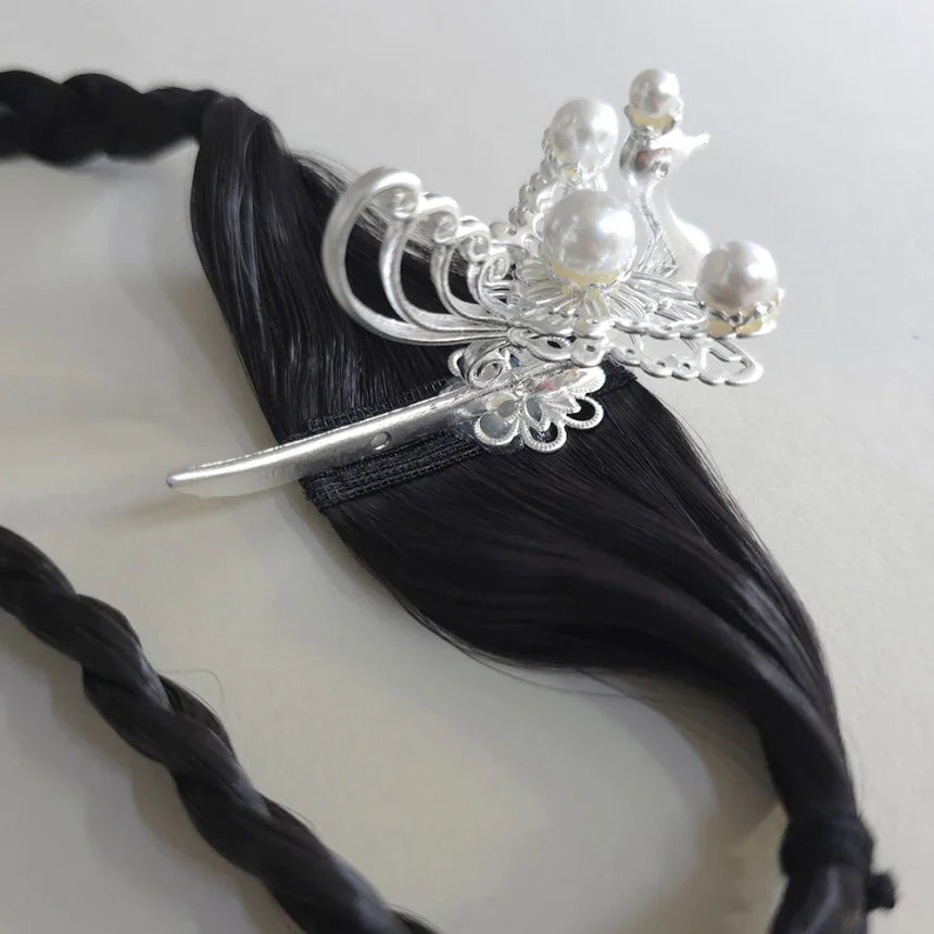 Pearl Phoenix Wreath Hairpiece - Native Korean