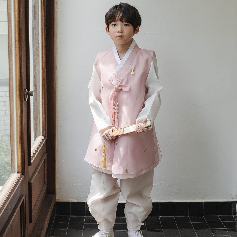 Heesung Pink Boy Hanbok (1-9YR) (Copy)