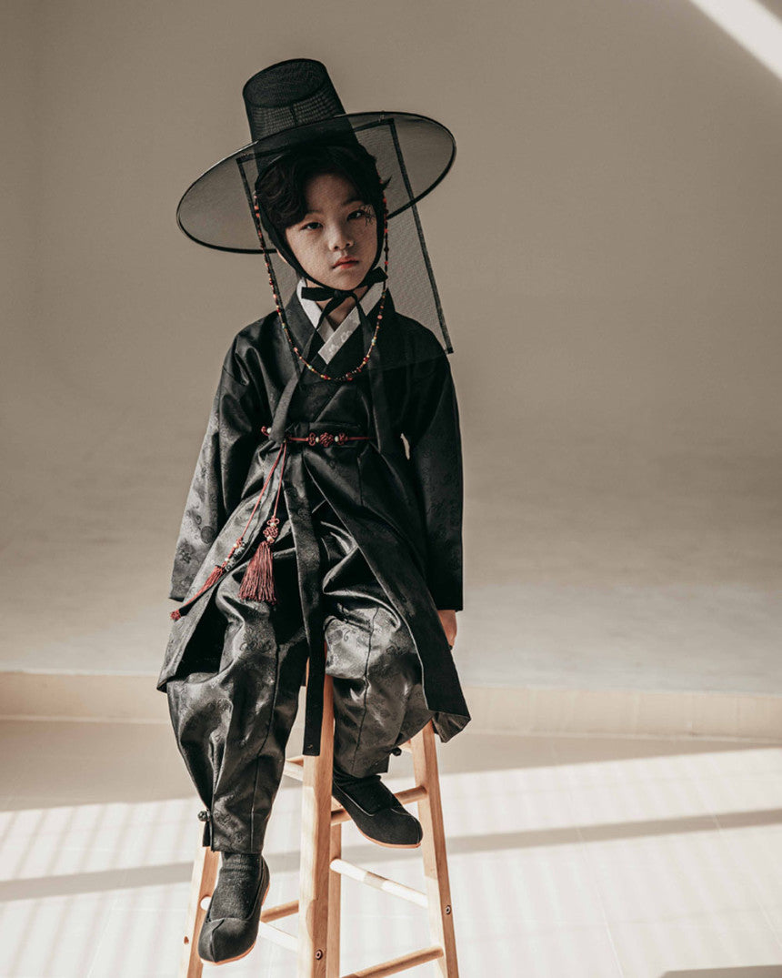 Black Jeoseung Saja Hanbok (1-12YR)