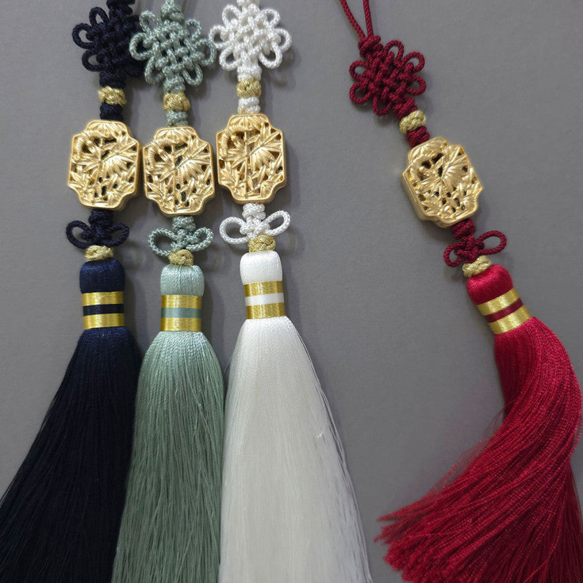 Gold Bamboo Tassel Norigae