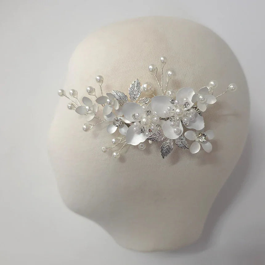 Soft Bloom Pearl Floral Brooch - Native Korean