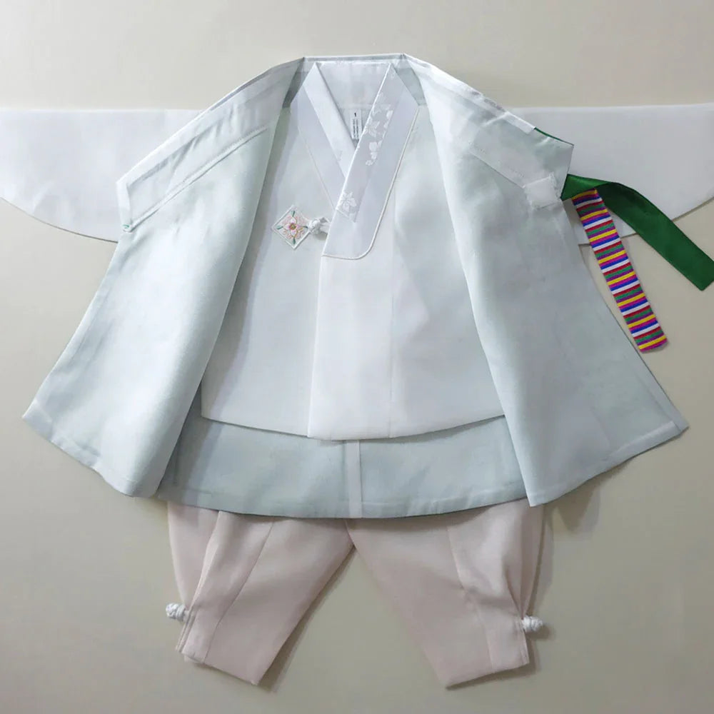 Dongjoon Saekdong Green Boy Hanbok (1-12YR) - Native Korean