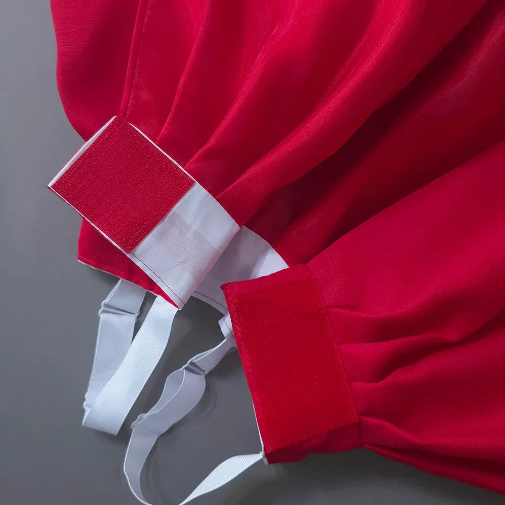 Yujin White Red Girl Hanbok (100D-15YR) - Native Korean