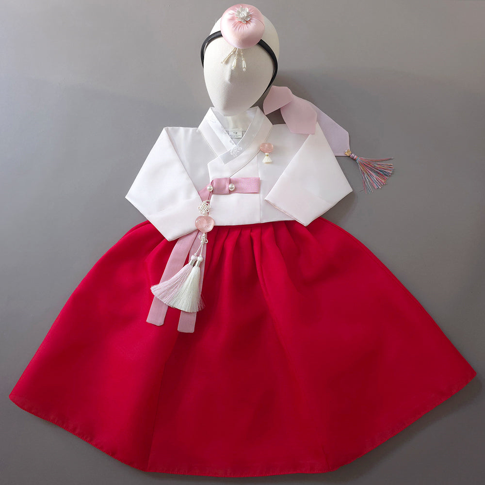 Yumin Red Skirt Girl Hanbok (100D-15YR)