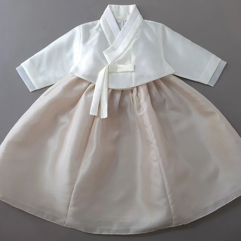 Doha Beige Girl Hanbok (100D-10YR) - Native Korean