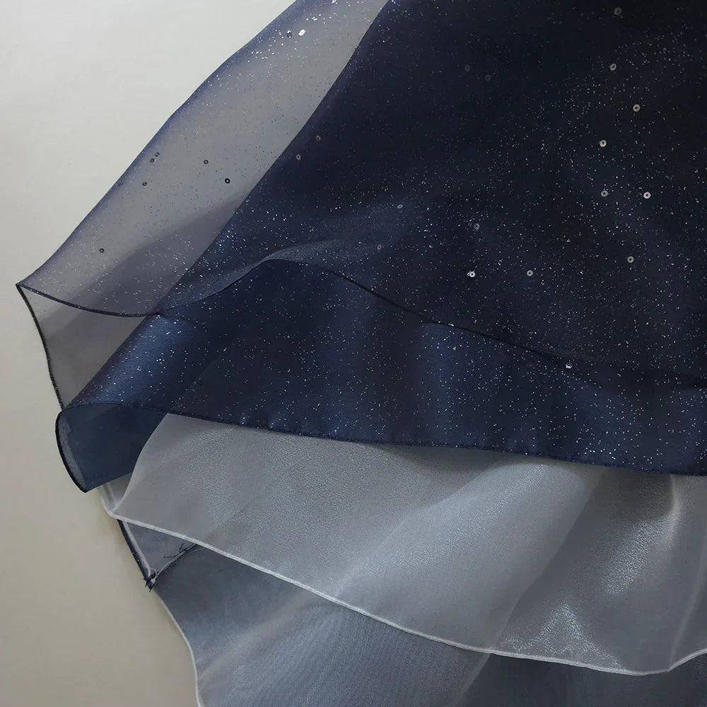 Pearl Navy Girl Hanbok (1-12YR) - Native Korean