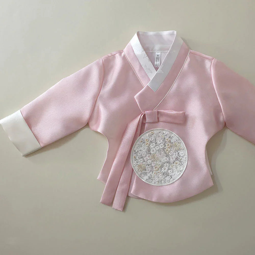 Pearl Navy Girl Hanbok (1-12YR) - Native Korean