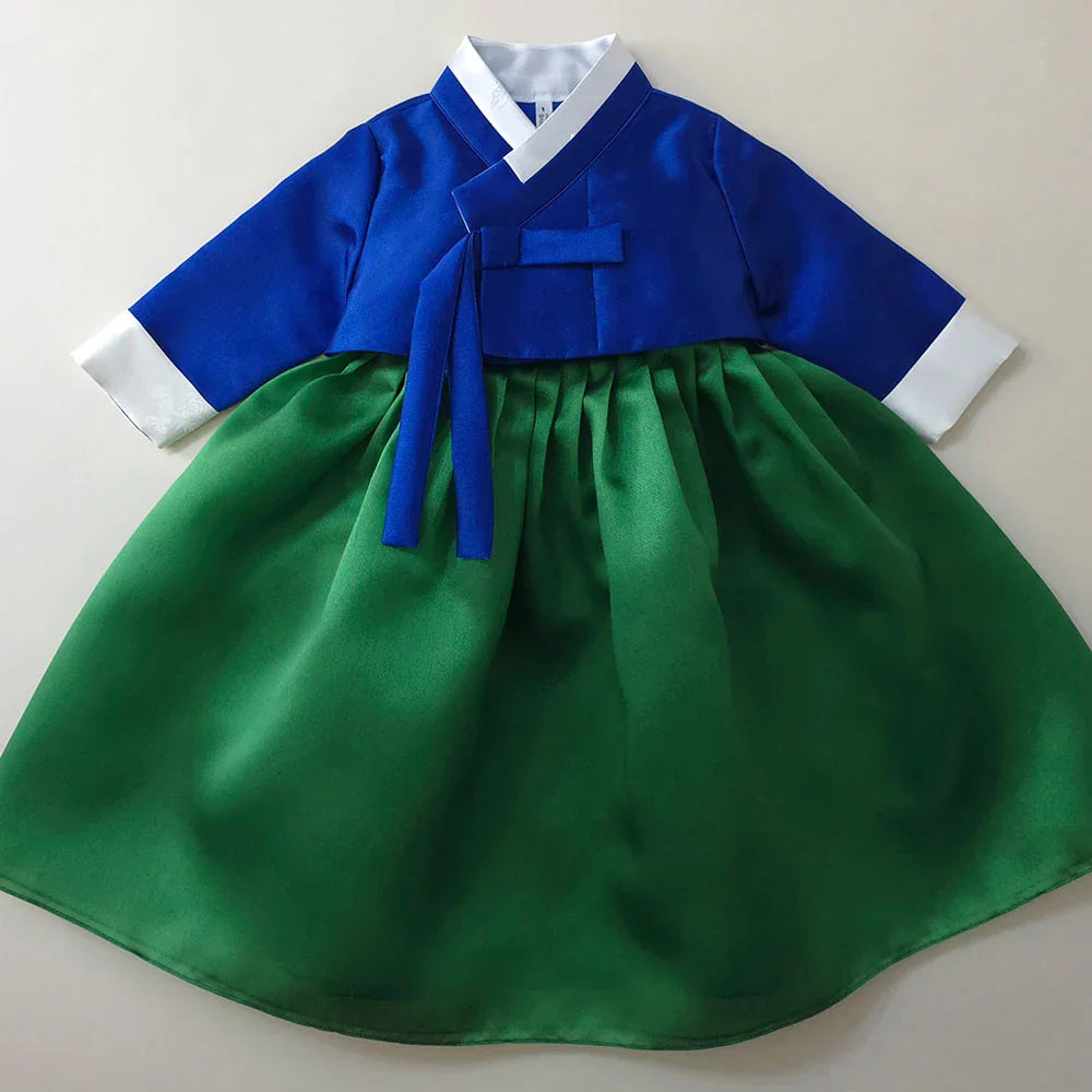 Dongwha Blue Green Girl Hanbok (1-12YR)