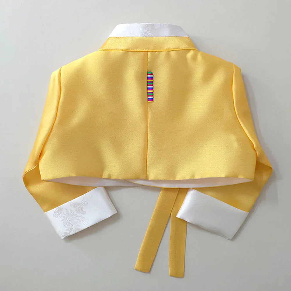 Dongwha Yellow Blue Girl Hanbok (1-12YR) - Native Korean