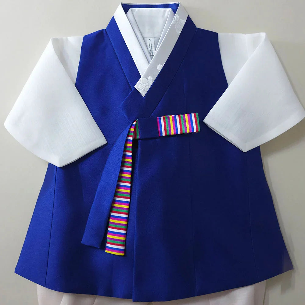 Dongjoon Saekdong Blue Boy Hanbok (1-12YR) - Native Korean