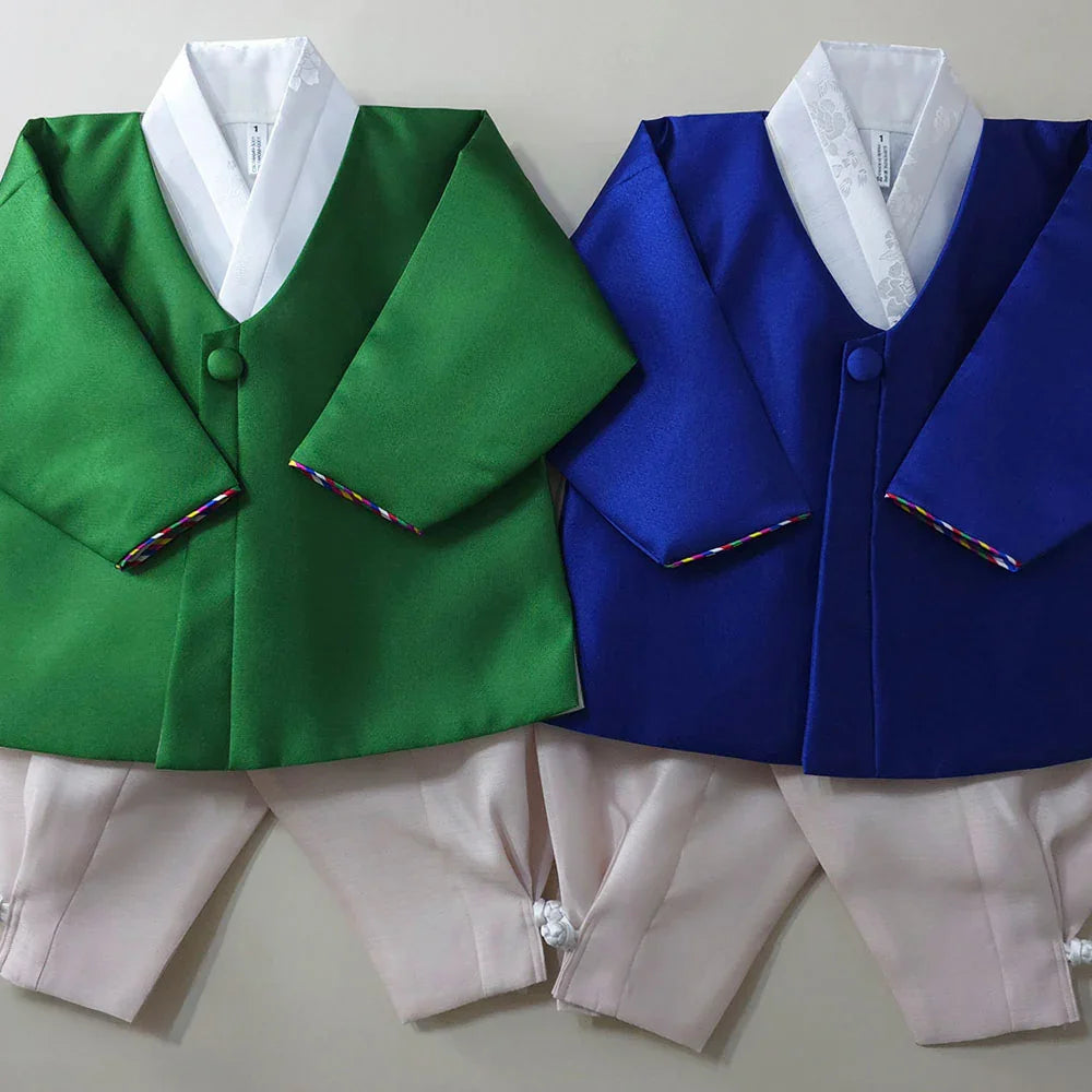 Dongjin Blue Magoja Boy Hanbok (1-7YR) - Native Korean