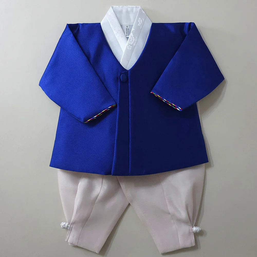 Dongjin Blue Magoja Boy Hanbok (1-7YR) - Native Korean