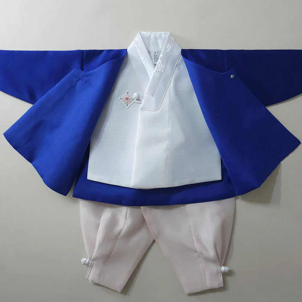 Dongjin Blue Magoja Boy Hanbok (1-7YR) - Native Korean