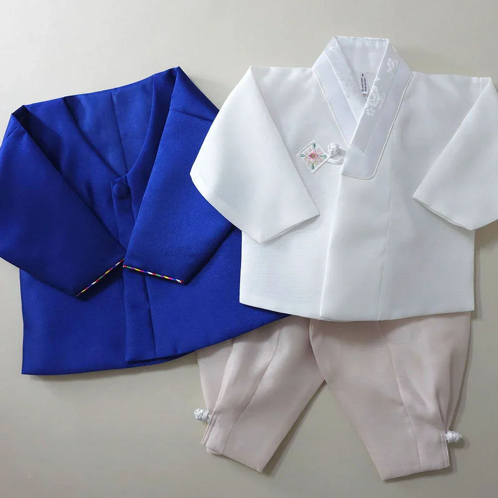 Dongjin Blue Magoja Boy Hanbok (1-7YR) - Native Korean