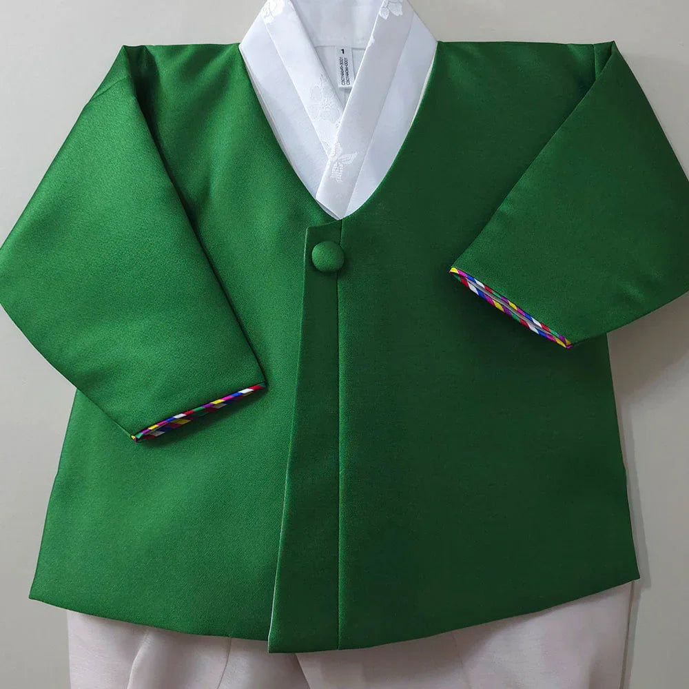 Dongjin Green Magoja Boy Hanbok (1-7YR) - Native Korean