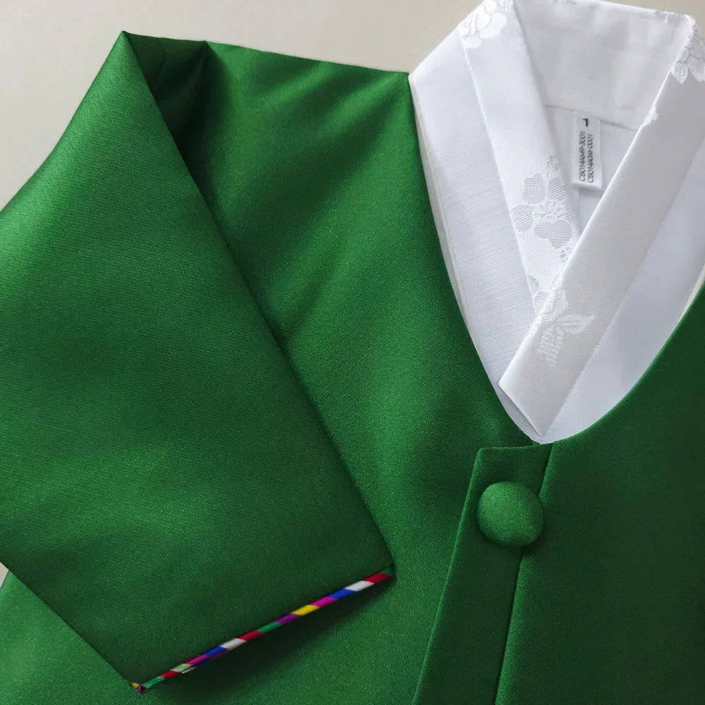 Dongjin Green Magoja Boy Hanbok (1-7YR) - Native Korean