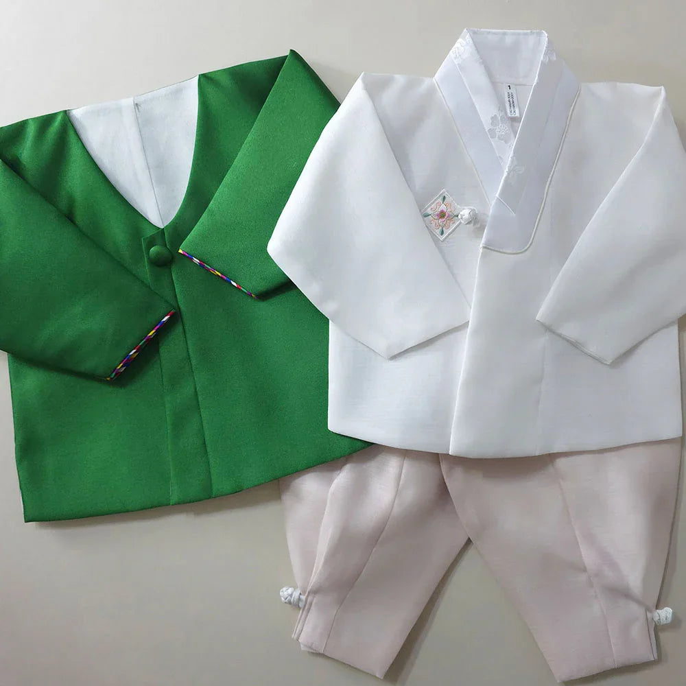 Dongjin Green Magoja Boy Hanbok (1-7YR) - Native Korean