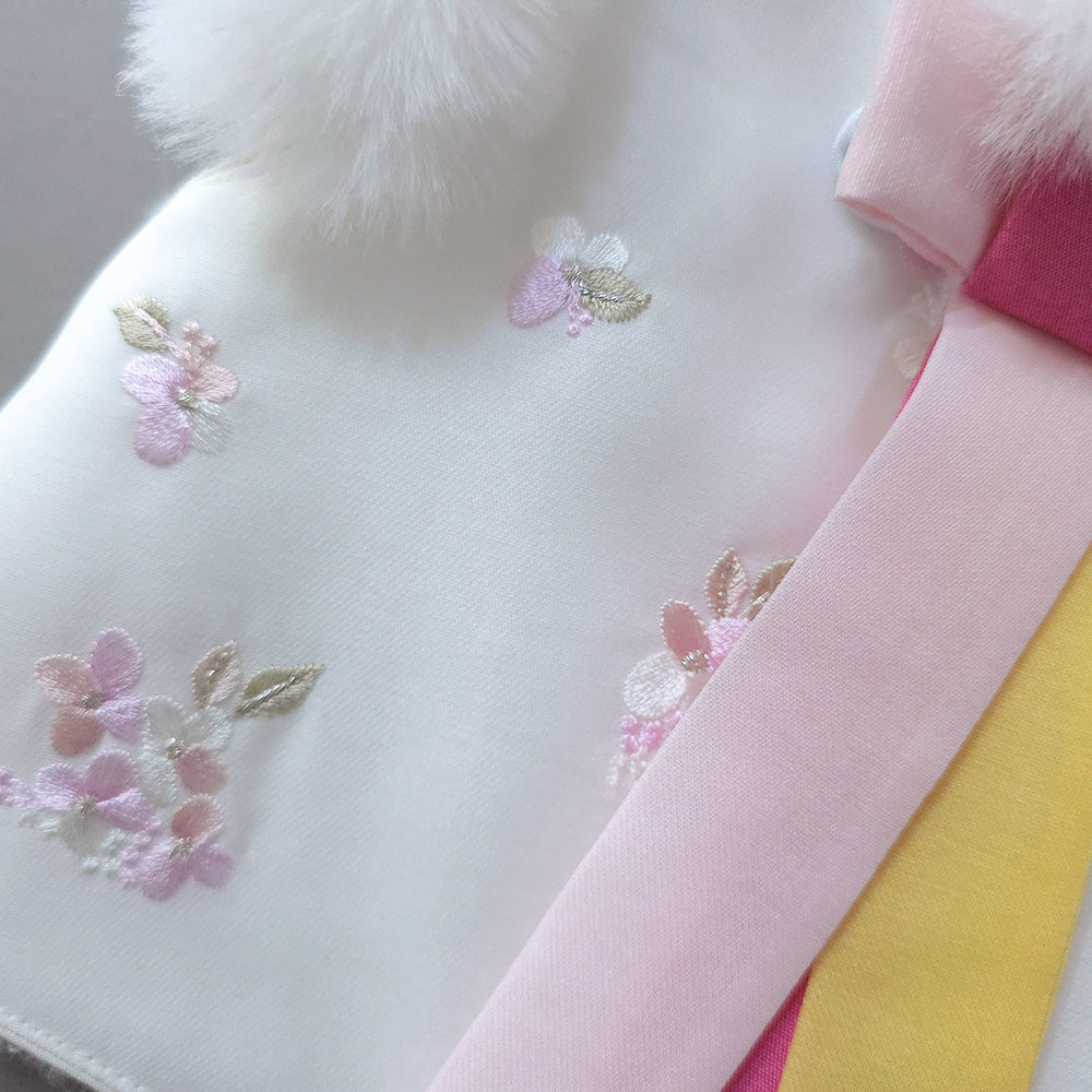 Floral Fur Hanbok Vest