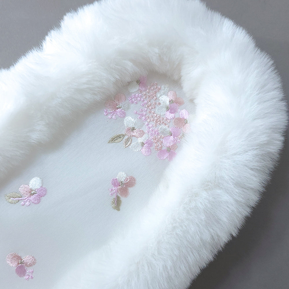 Floral Fur Hanbok Ear Warmer