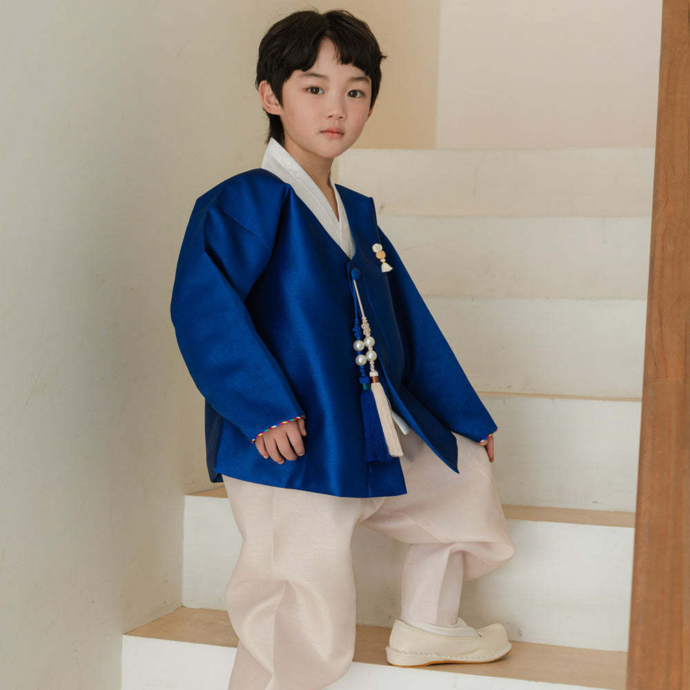 Dongjin Blue Magoja Boy Hanbok (1-7YR)