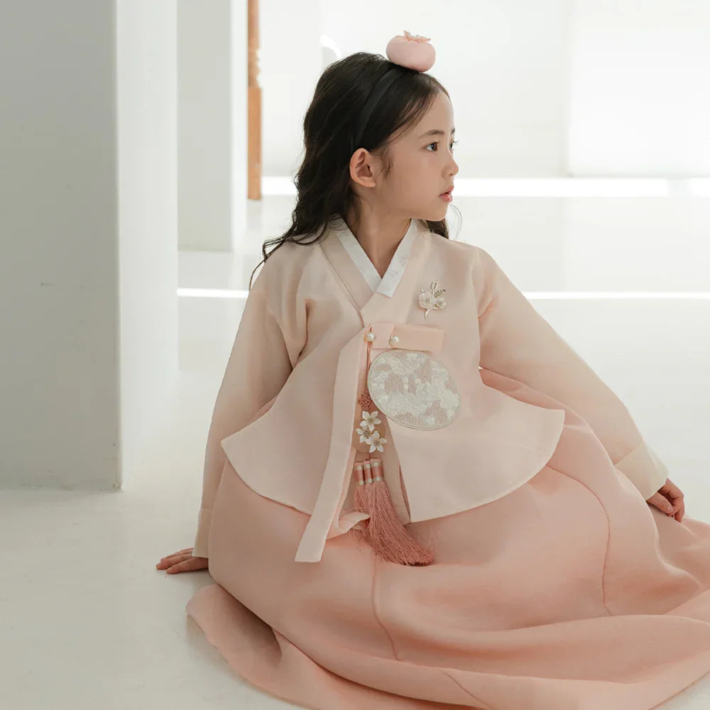 Yujin Pink Dangui Coral Girl Hanbok (100D-15YR)