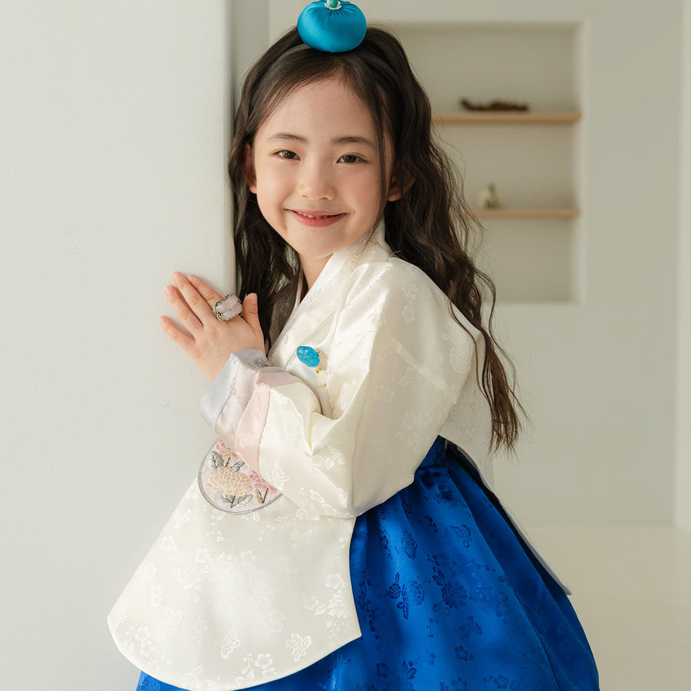 Yunjae Dangui Blue Skirt Girl Hanbok (100D-15YR)