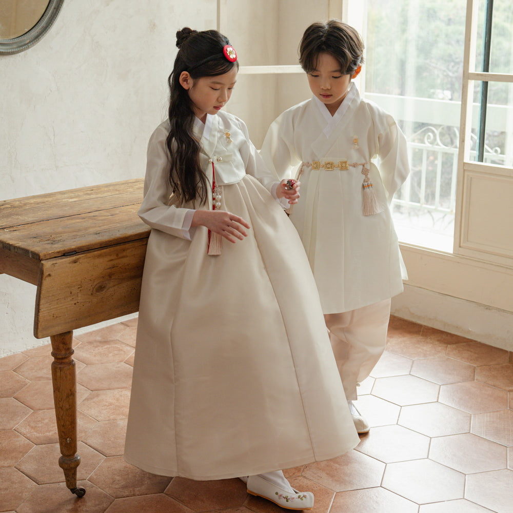 Doha Beige Boy Hanbok (100D-10YR)