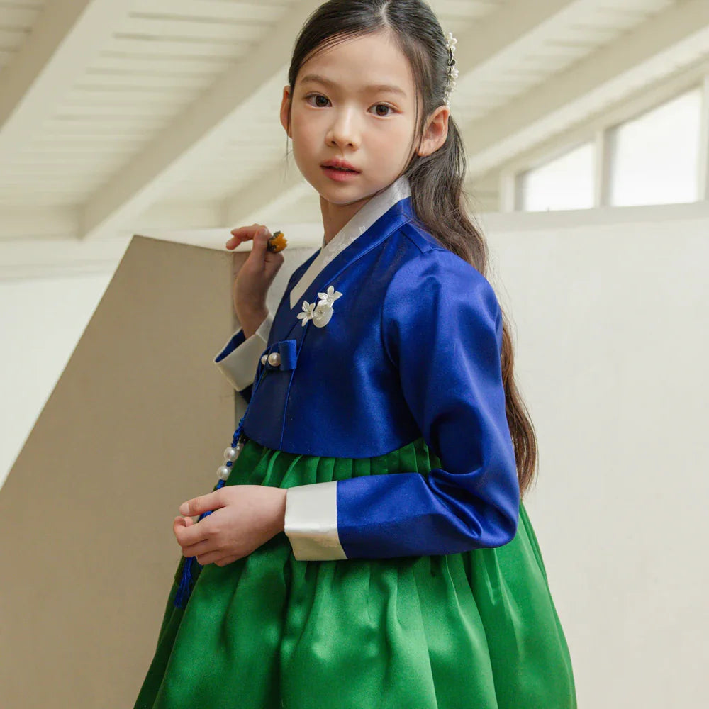 Dongwha Blue Green Girl Hanbok (1-12YR)