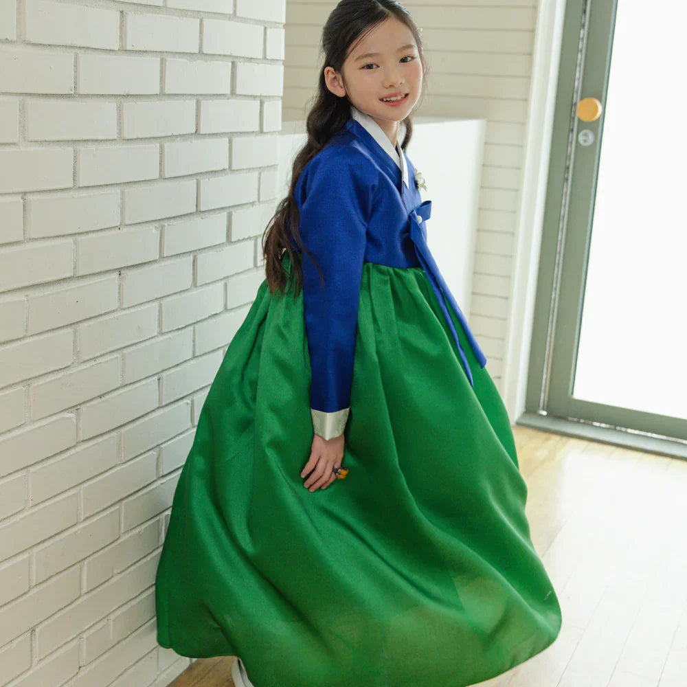 Dongwha Blue Green Girl Hanbok (1-12YR)