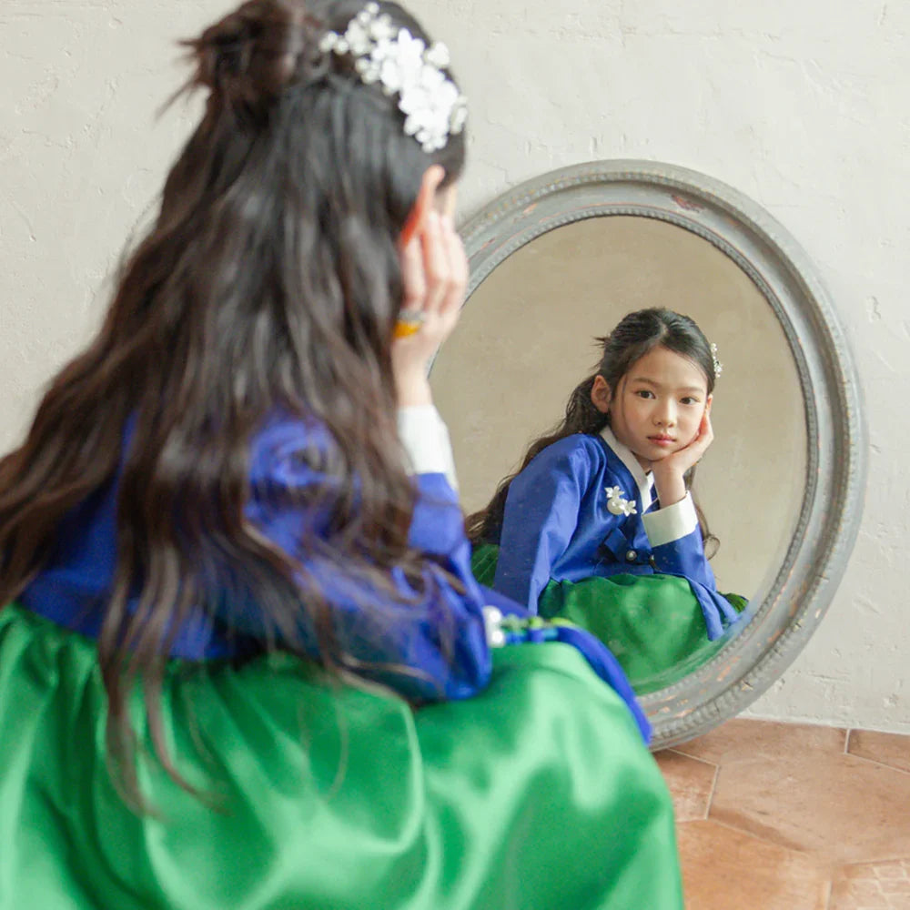 Dongwha Blue Green Girl Hanbok (1-12YR)
