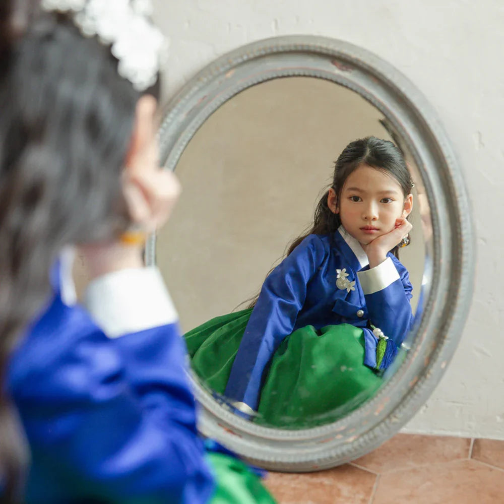 Dongwha Blue Green Girl Hanbok (1-12YR)