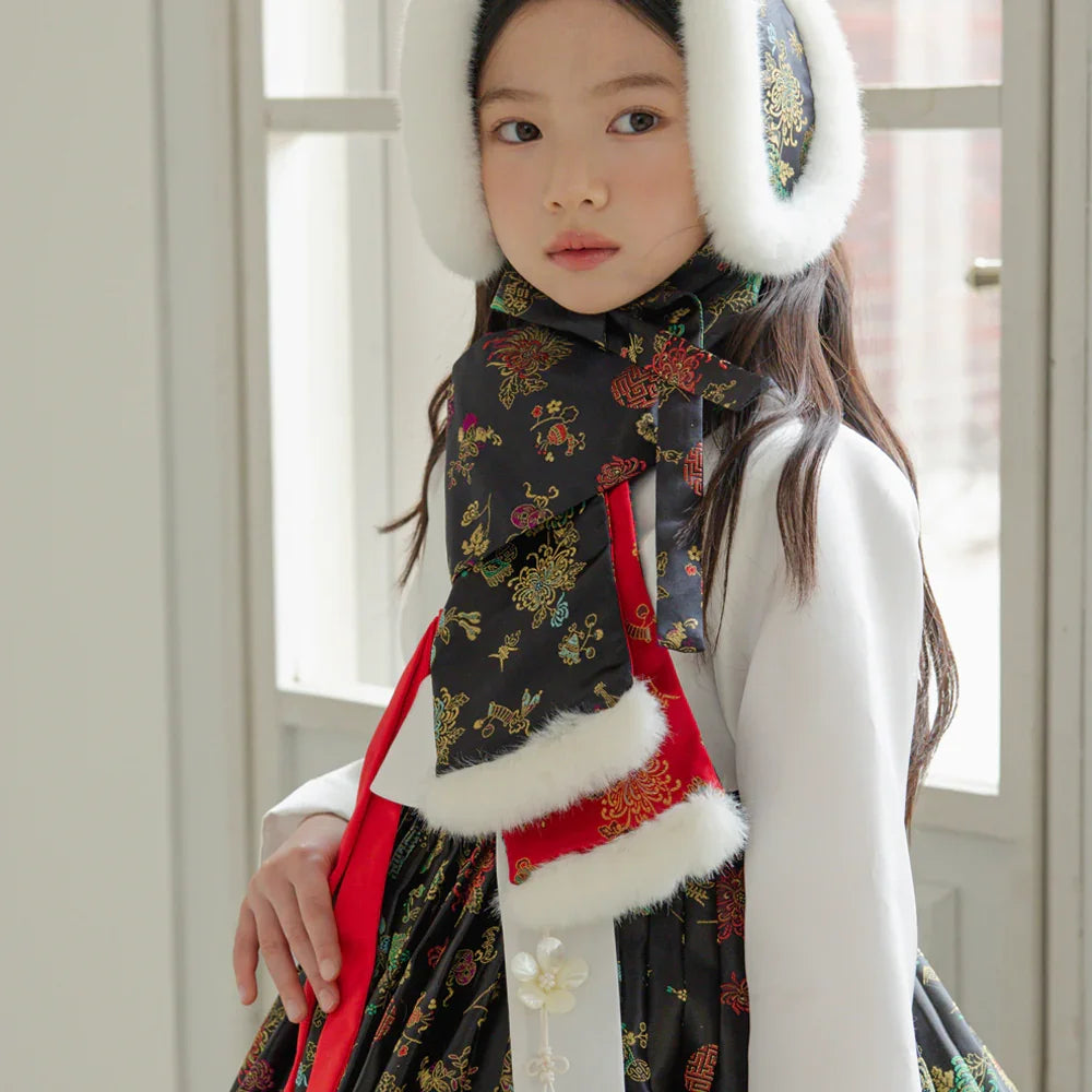 Hae Black Girl Hanbok (1-12YR) - Native Korean