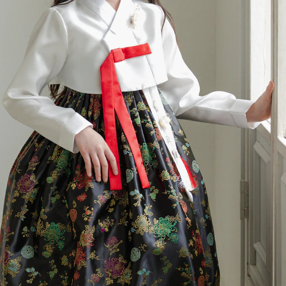 Hae Black Girl Hanbok (1-12YR) - Native Korean