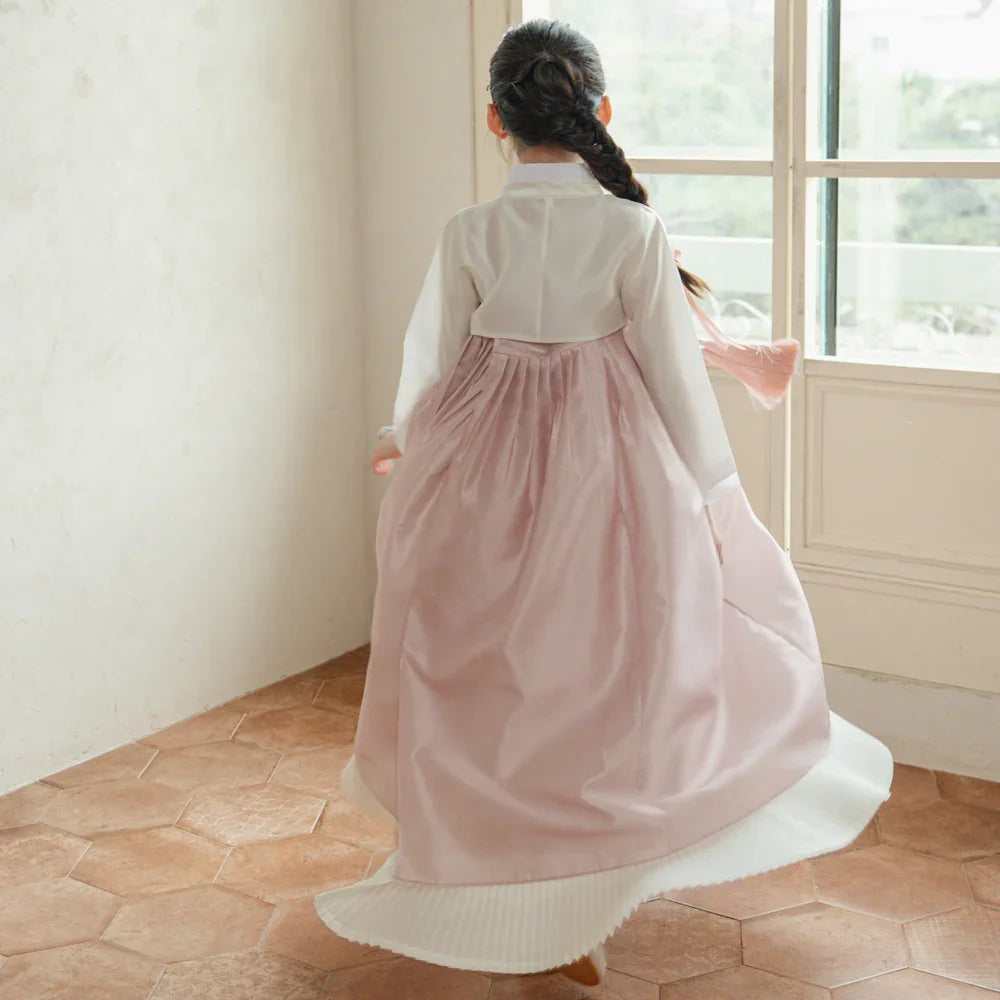 Lynn Pink Girl Hanbok (100D-10YR) - Native Korean