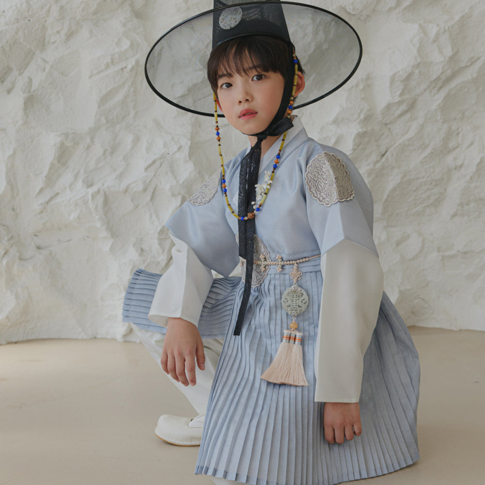 Sungkoon Pleated Pink Boy Hanbok (100D-10YR)