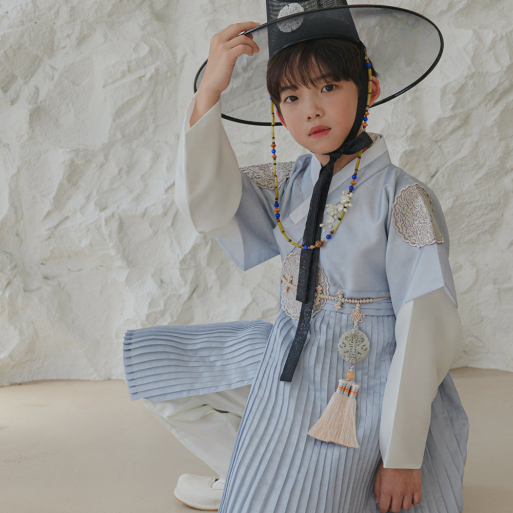 Sungkoon Pleated Pink Boy Hanbok (100D-10YR)