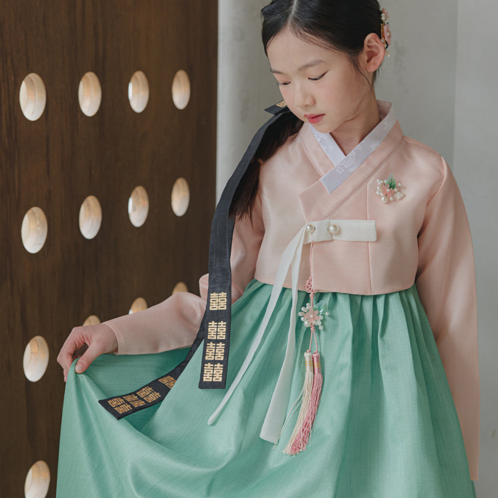 Joohee Coral Girl Hanbok (1-11YR)