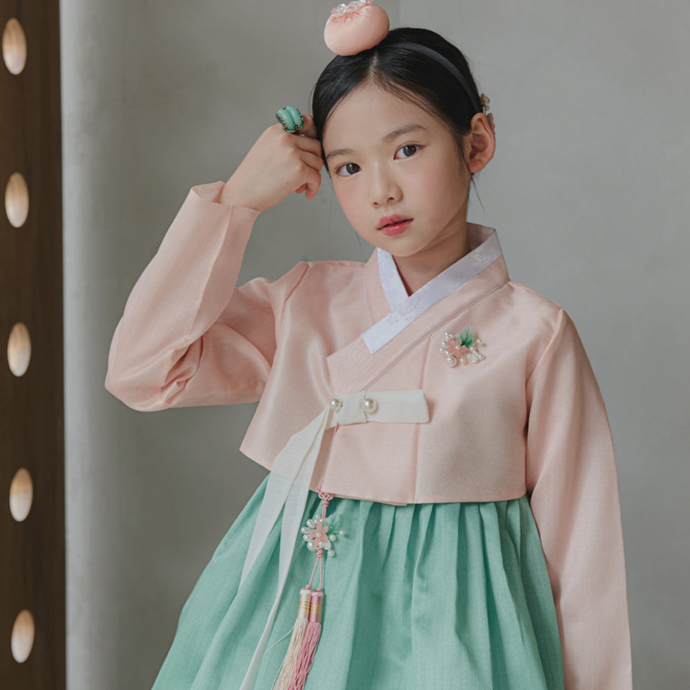 Joohee Coral Girl Hanbok (1-11YR)