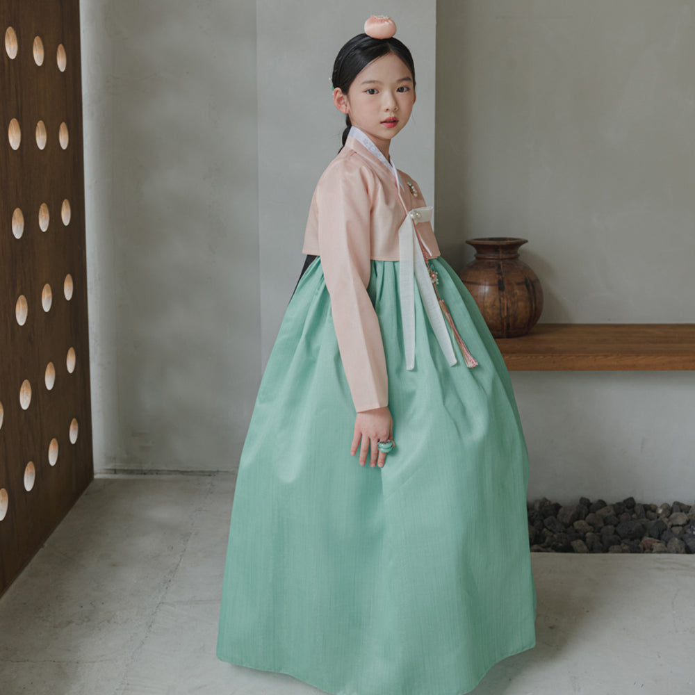 Joohee Coral Girl Hanbok (1-11YR)