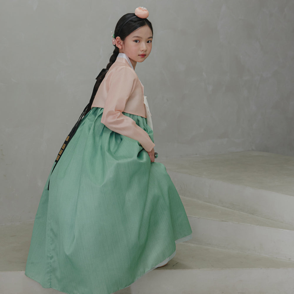 Joohee Coral Girl Hanbok (1-11YR)