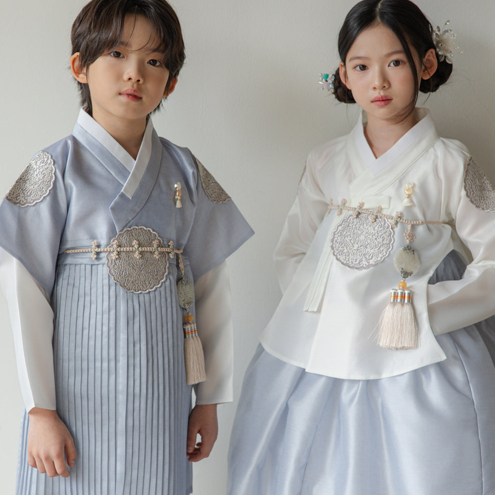 Sungkoon Pleated Sky Boy Hanbok (100D-10YR)