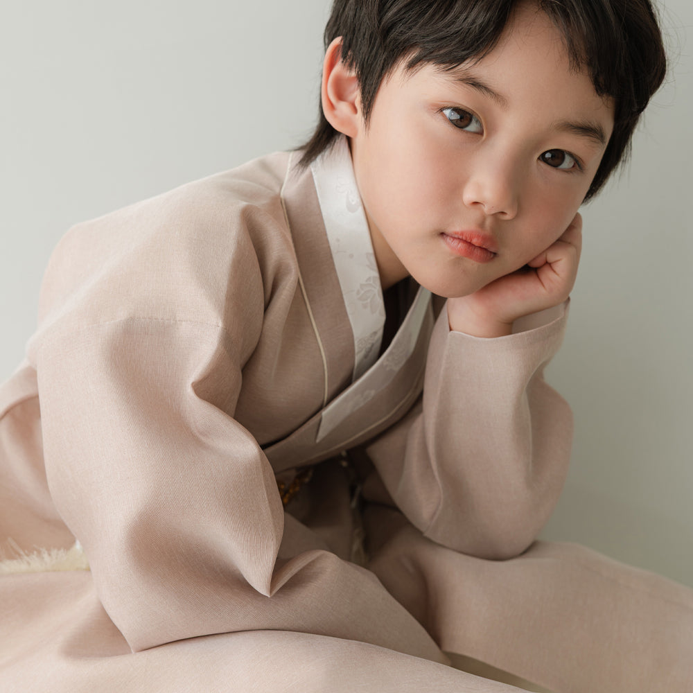 Jeongjin D.Beige Ivory Boy Hanbok (100D-10YR)