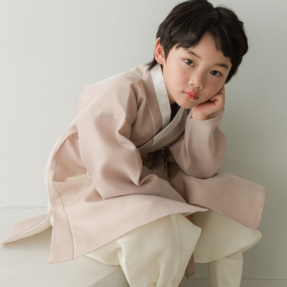 Jeongjin D.Beige Ivory Boy Hanbok (100D-10YR)