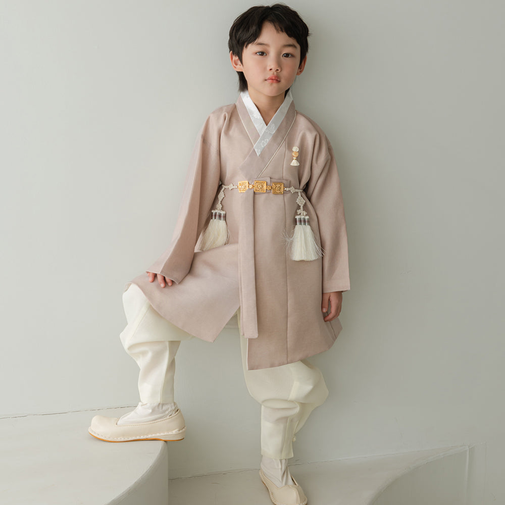 Jeongjin D.Beige Ivory Boy Hanbok (100D-10YR)